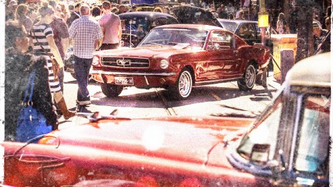 St Kilda. Il Fathers Day classic car show